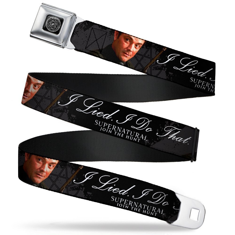 4549 Seatbelt Belt - Crowley Pose I LIED- I DO THAT/Pentagram